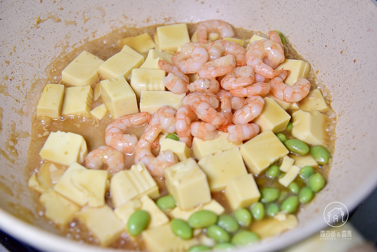 【食譜】蛋豆腐燒蝦仁 ｜做法簡單的快速高蛋白美味料理