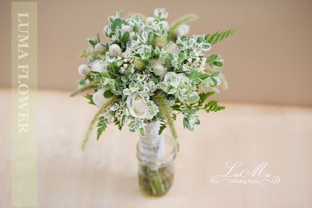 【婚禮花藝 Wedding Flowers】來自田園的鄉村風自然系新娘捧花.手腕花及花束 @露老爸&amp;露瑪